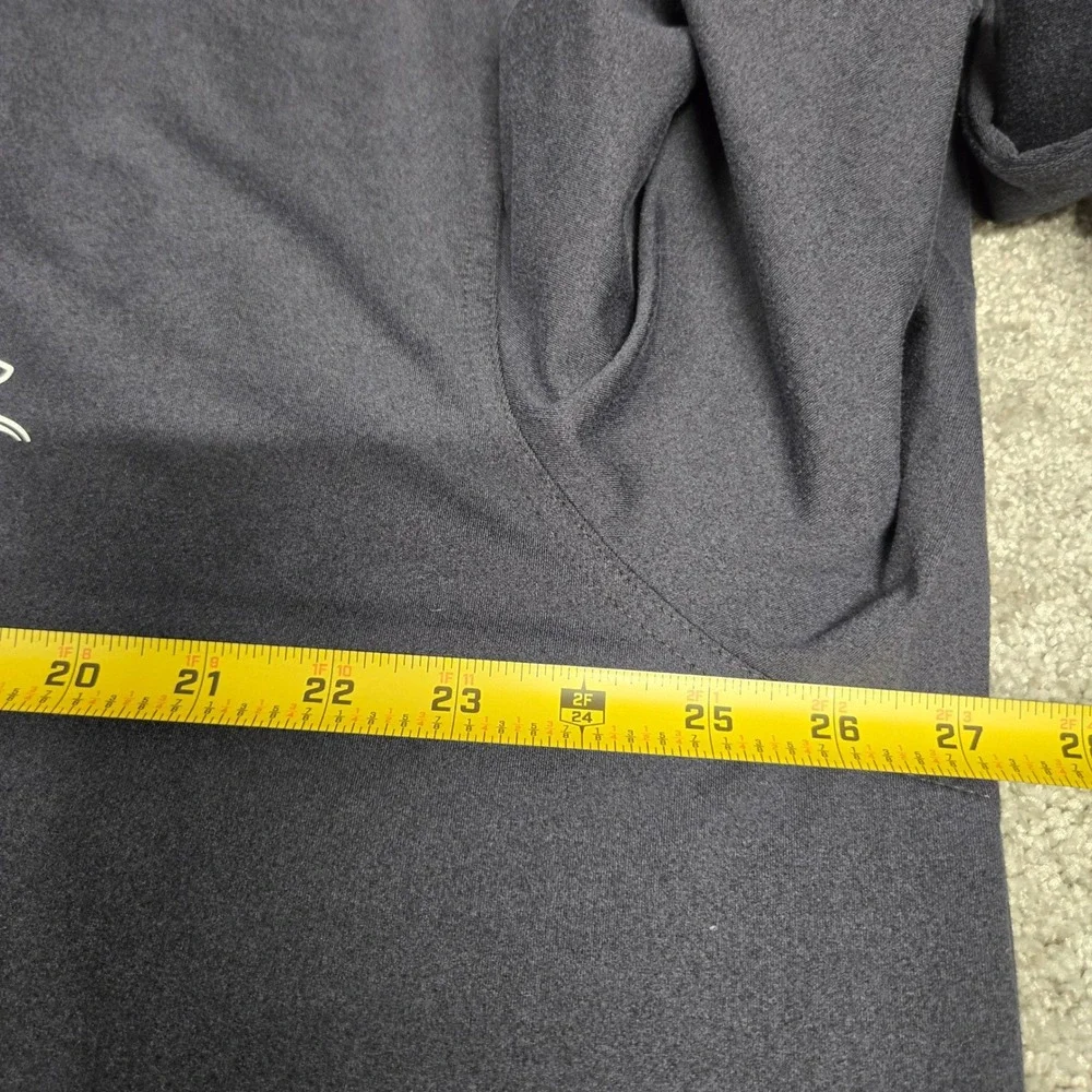 Rhoback Performance Quarter Zip Pul Golf Long Sleeve Shirt Charcoal Gray Sz XXL